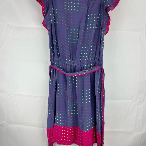 NWT Marc by Marc Jacobs Polka dots Ruffled 100% Silk Dress $358 Size 4 - Picture 16 of 16